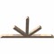 Ekena Millwork Saratoga Smooth Timber Gable Bracket, Douglas Fir, 108"W x 54"H x 5 1/2"D x 5 1/2"F, 12/12 Pitch GBW108X54X0606SAR00SDF - alternate 3